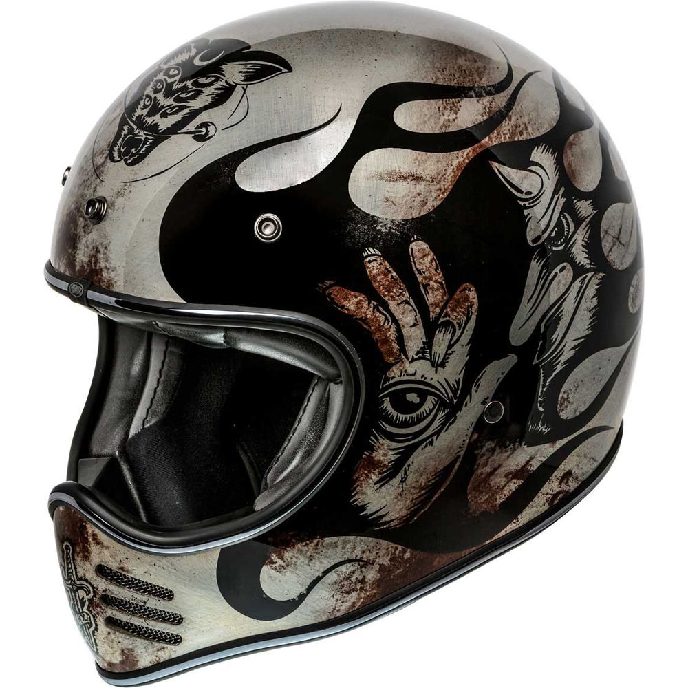 Premier MX BD Full Face Helmet Titanium