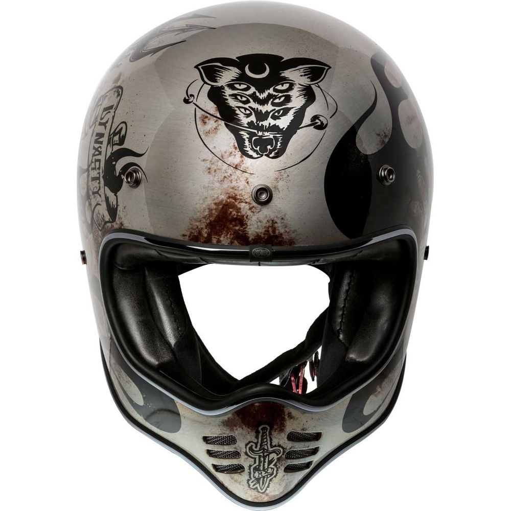 Premier MX BD Full Face Helmet Titanium  - FREE UK Shipping, FREE 365 Day Returns | Moto Central