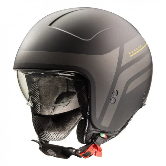 Premier Rocker ON 19 Open Face Helmet Black / Gunmetal