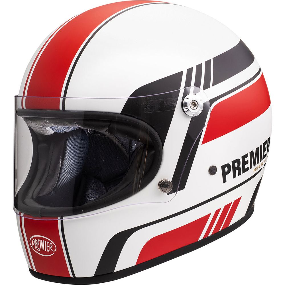 Premier Trophy BL 8 Full Face Helmet White / Red