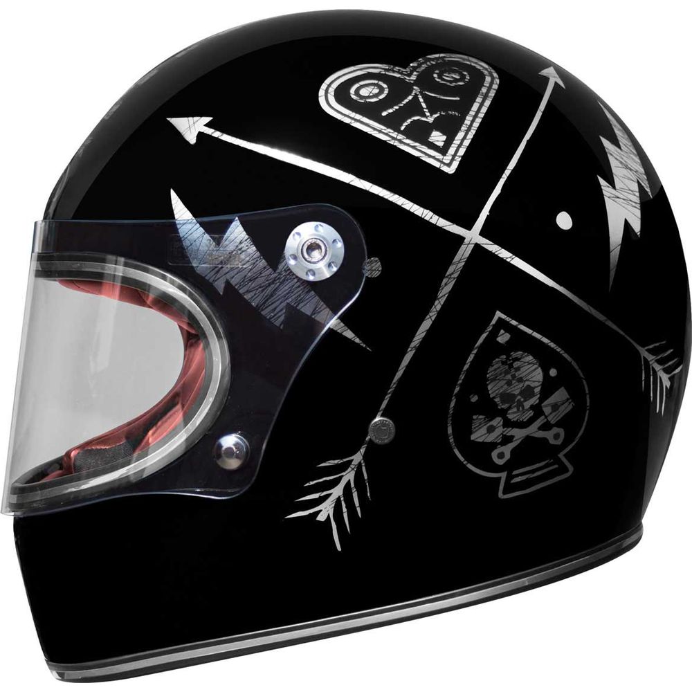 Premier Trophy NX Full Face Helmet Silver / Chrome  - FREE UK Shipping, FREE 365 Day Returns | Moto Central