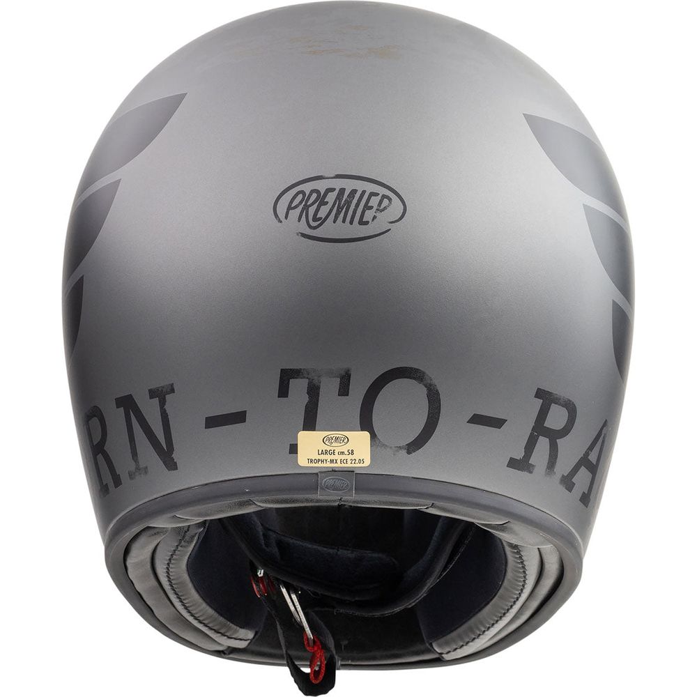 Premier Trophy BTR 17 Full Face Helmet Gunmetal  - FREE UK Shipping, FREE 365 Day Returns | Moto Central