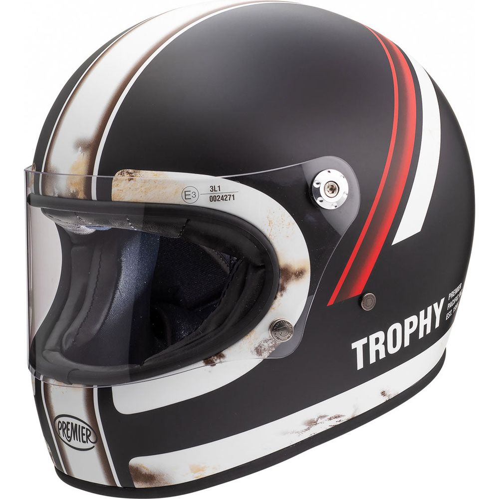 Premier Trophy DO 92 Full Face Helmet Black / White