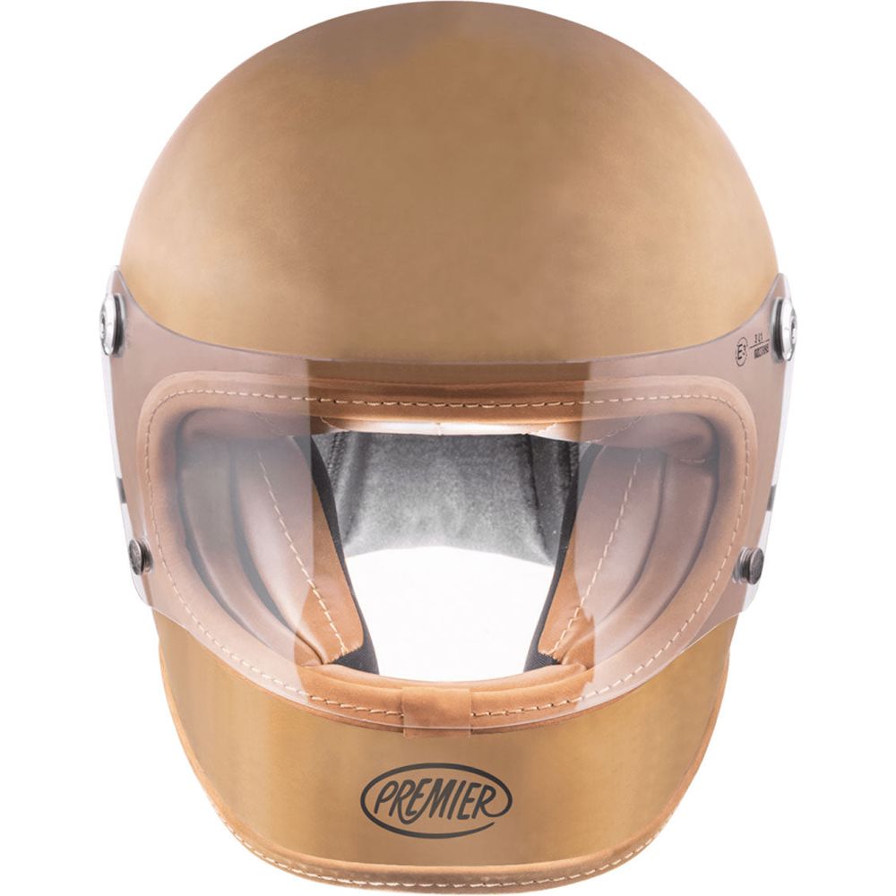 Premier Trophy Platinum Edition BOS Full Face Helmet Brown  - FREE UK Shipping, FREE 365 Day Returns | Moto Central