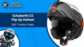 Schuberth C5 Eclipse Flip-Up Helmet Anthracite / Red - FREE UK Shipping, FREE 365 Day Returns | Moto Central