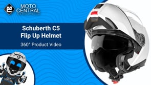 Schuberth C5 Flip-Up Helmet Gloss White - FREE UK Shipping, FREE 365 Day Returns | Moto Central