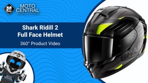 Shark Ridill 2 Full Face Helmet Bersek Black / Grey / Yellow - FREE UK Shipping, FREE 365 Day Returns | Moto Central