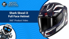 Shark Skwal i3 Full Face Helmet Linik Matt Blue / White / Red - FREE UK Shipping, FREE 365 Day Returns | Moto Central