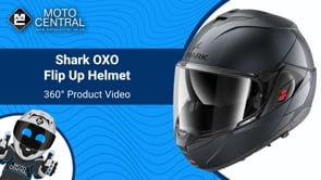 Shark OXO Flip Up Helmet Blank Dark Anthracite - FREE UK Shipping, FREE 365 Day Returns | Moto Central