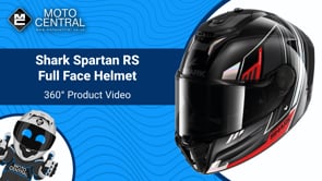 Shark Spartan RS Full Face Helmet Byhron Black / Chrome / Red - FREE UK Shipping, FREE 365 Day Returns | Moto Central