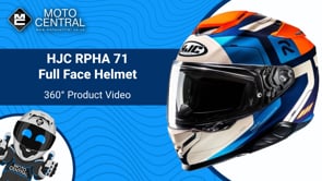 HJC RPHA 71 Cozad Full Face Helmet MC27 Blue / Orange - FREE UK Shipping, FREE 365 Day Returns | Moto Central