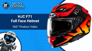 HJC F71 Bard Full Face Helmet MC1 Red - FREE UK Shipping, FREE 365 Day Returns | Moto Central