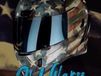 Icon Airform Old Glory Full Face Helmet Blue / Red / White - FREE UK Shipping, FREE 365 Day Returns | Moto Central