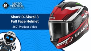 Shark D-Skwal 3 Full Face Helmet Firstlap Matt Black / Red / Green - FREE UK Shipping, FREE 365 Day Returns | Moto Central