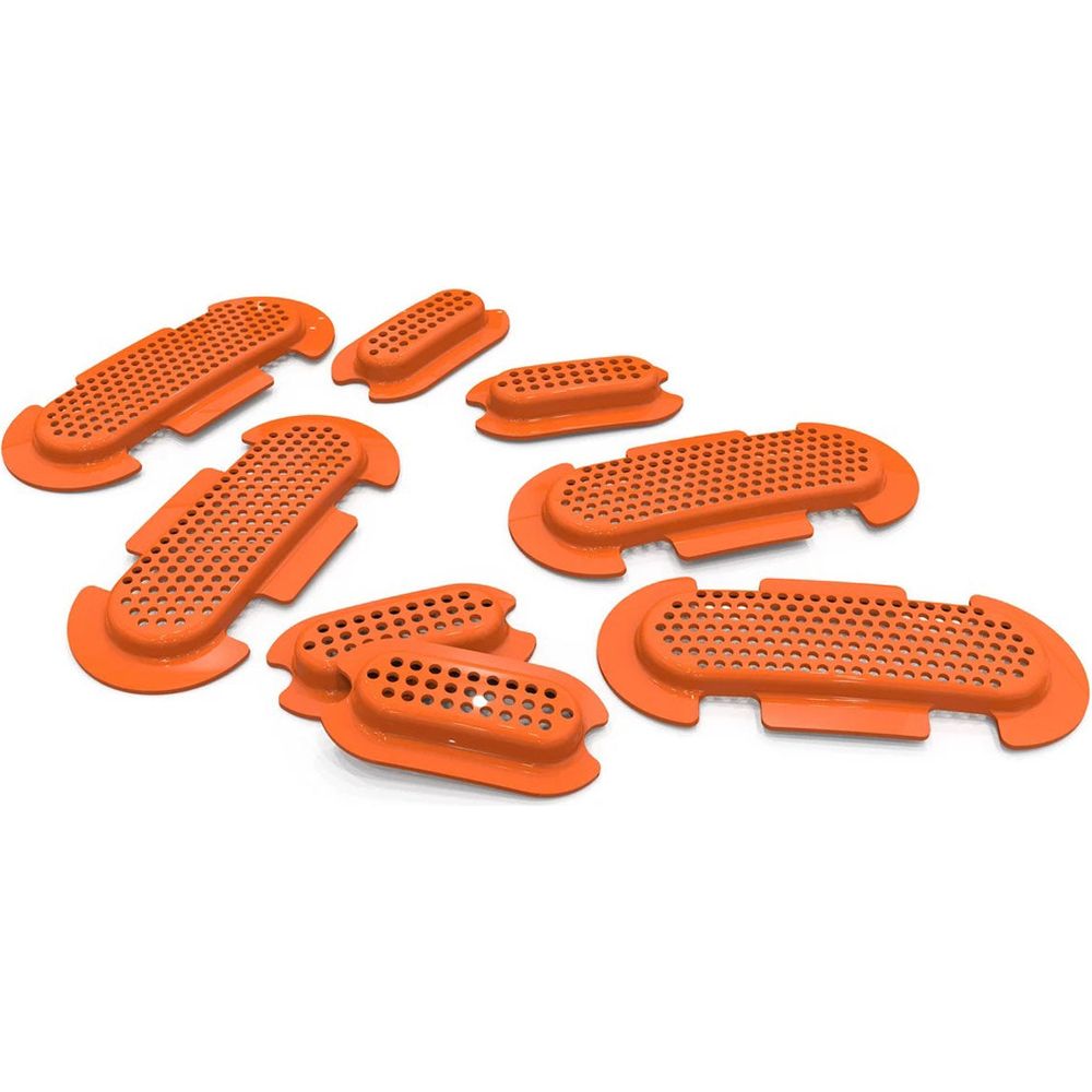 Qwart Grid Accessory Kit For Phoenix Standard / Slick Helmets Orange