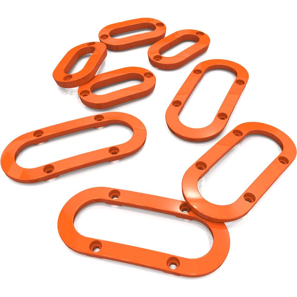 Qwart Vent Accessory Kit For Phoenix Standard / Slick Helmets Gloss Orange