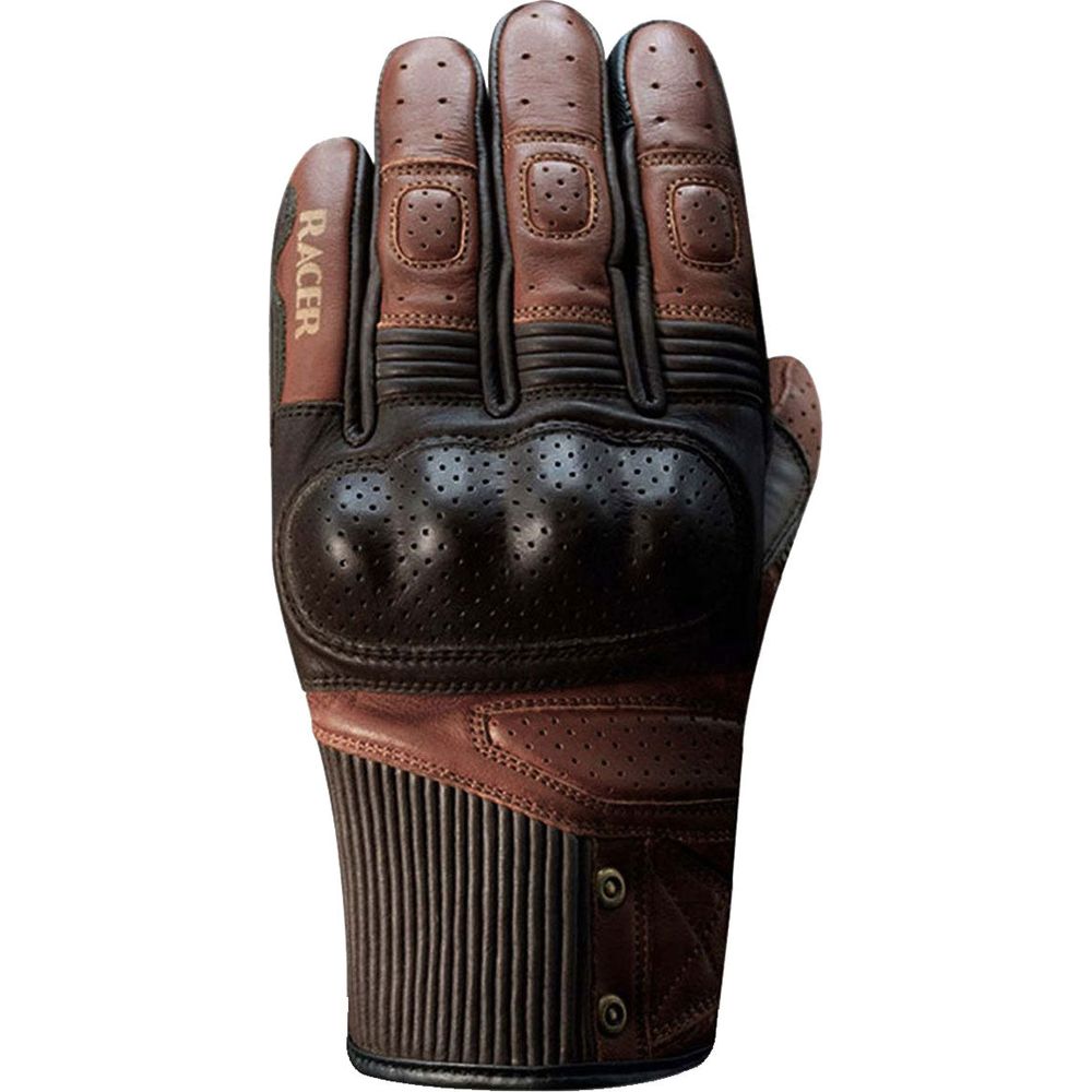 Racer (France) Dante Summer Leather Gloves Brown / Black