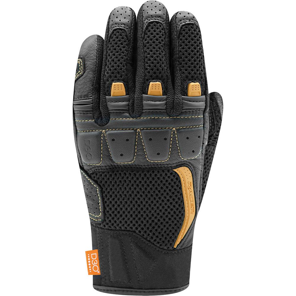 Racer (France) Ronin Summer Ladies Mesh Leather Gloves Black / Gold