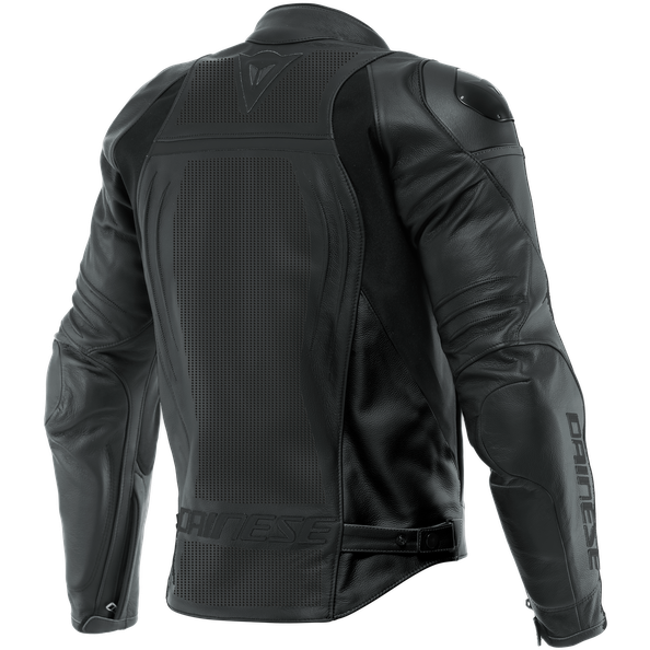 Dainese Racing 4 Perforated Leather Jacket Black / Black