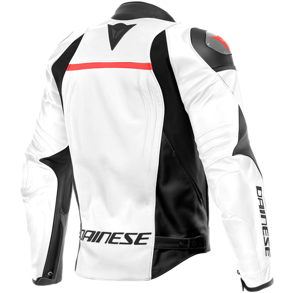 Dainese Racing 4 Leather Jacket White / Black