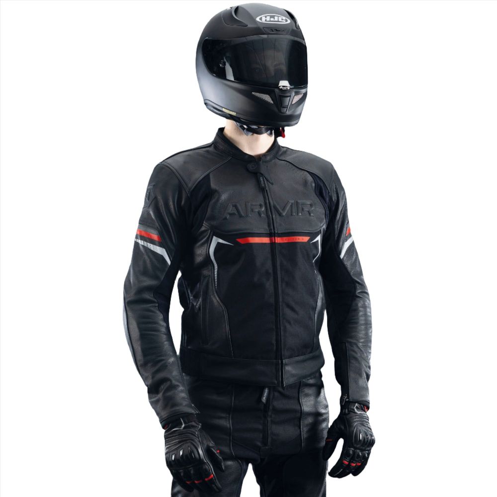 ARMR Raiden 3.0 Leather Jacket Black / Red