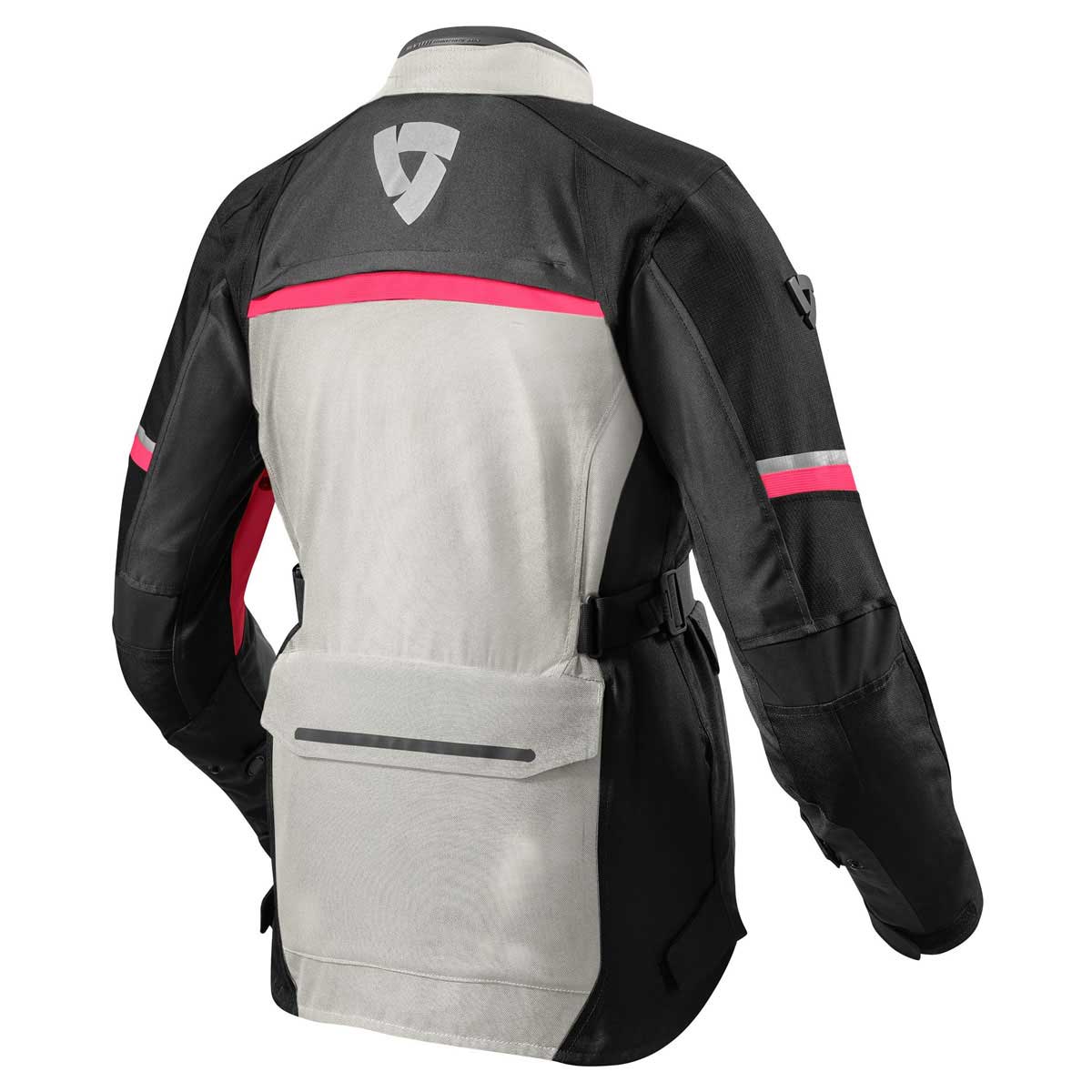 Revit Outback 3 Ladies Textile Jacket Silver / Fuchsia Black - FREE UK Shipping, FREE 365 Day Returns | Moto Central