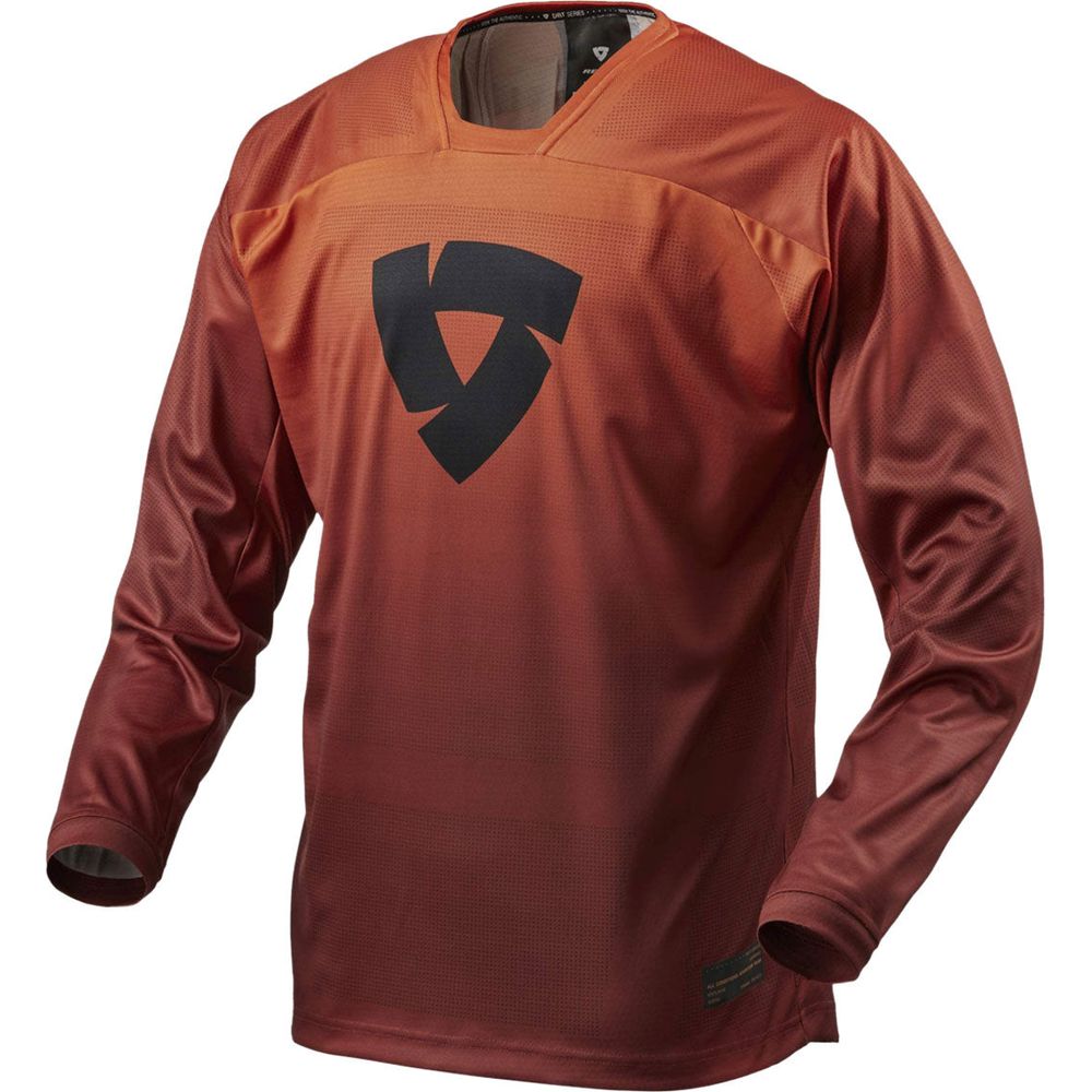 Revit Scramble MX Jersey Burgundy Red / Orange