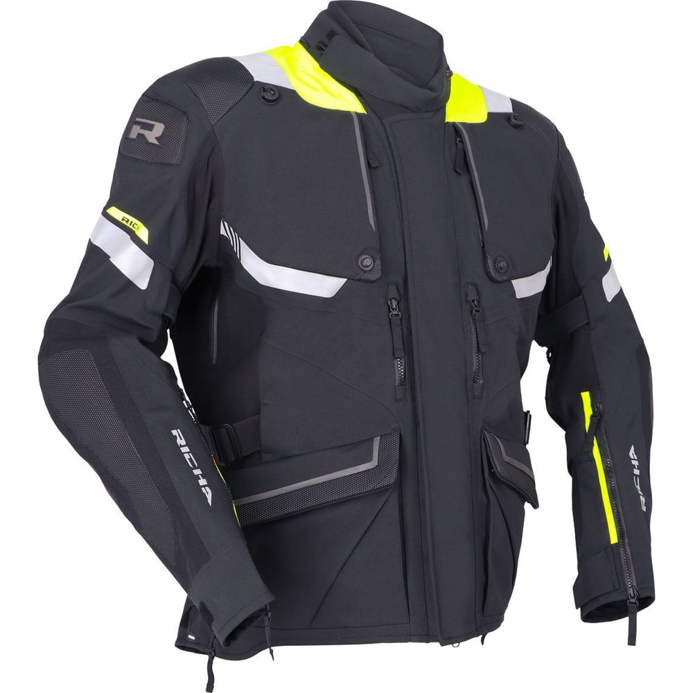 Richa Armada Pro Touring Gore-Tex Jacket Black / Fluo Yellow