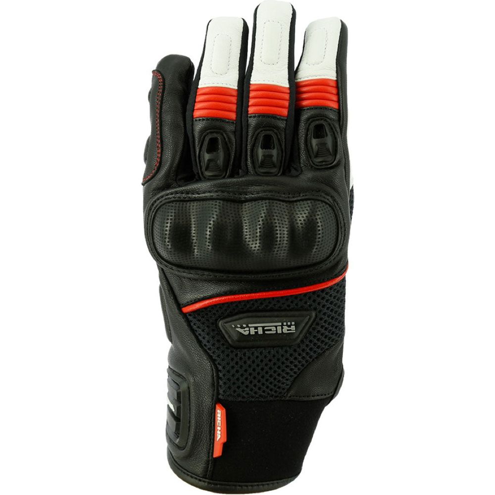 Richa Blast Summer Leather Gloves Black / Red