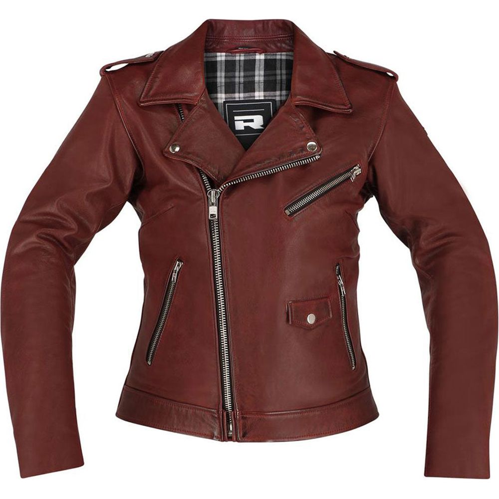 Richa Brighton Ladies Leather Jacket Burgandy