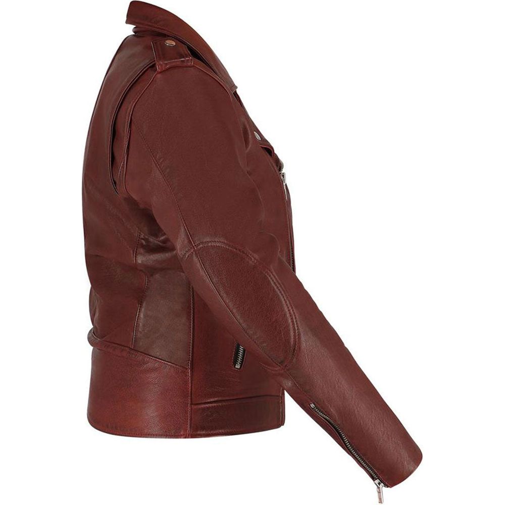 Richa Brighton Ladies Leather Jacket Burgandy