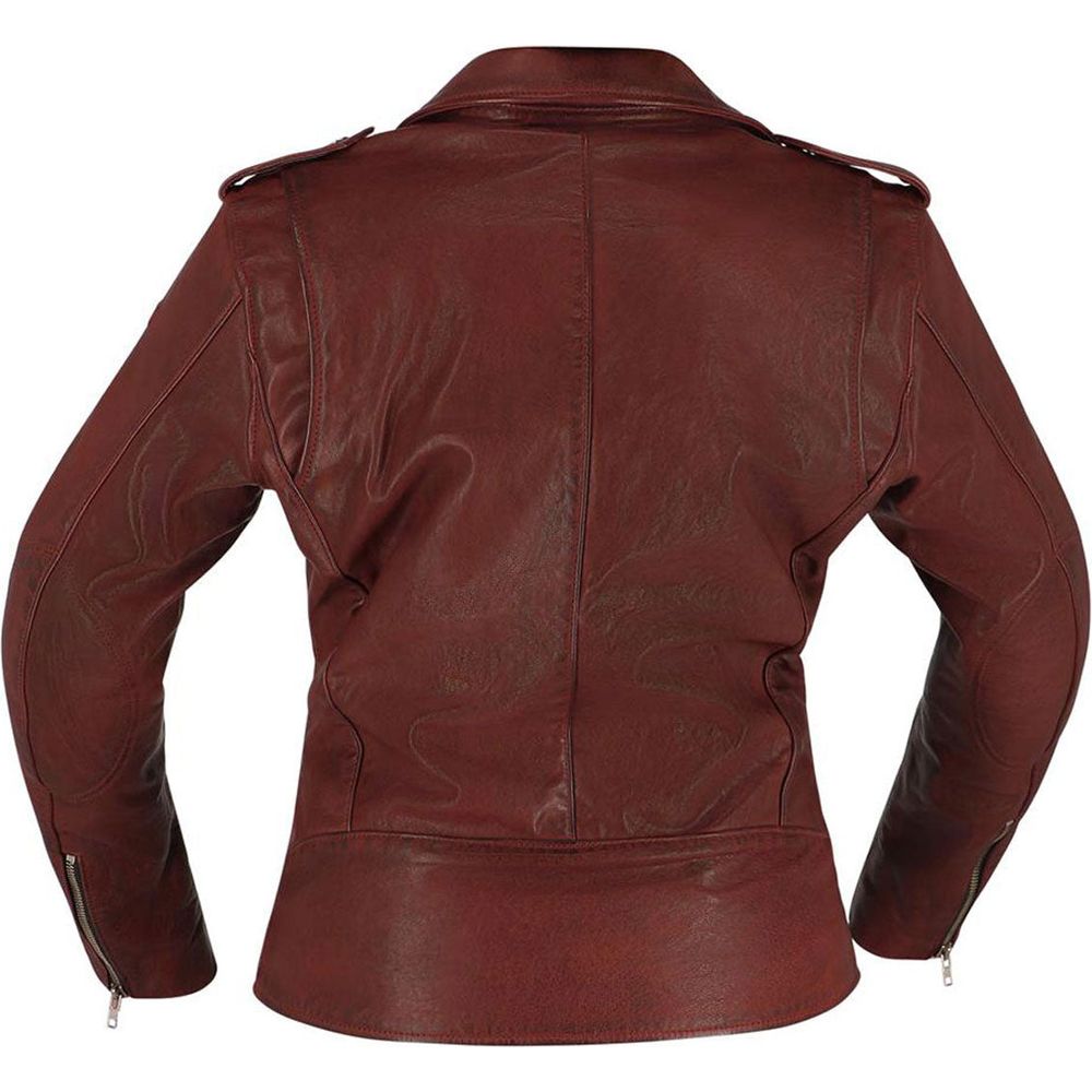 Richa Brighton Ladies Leather Jacket Burgandy