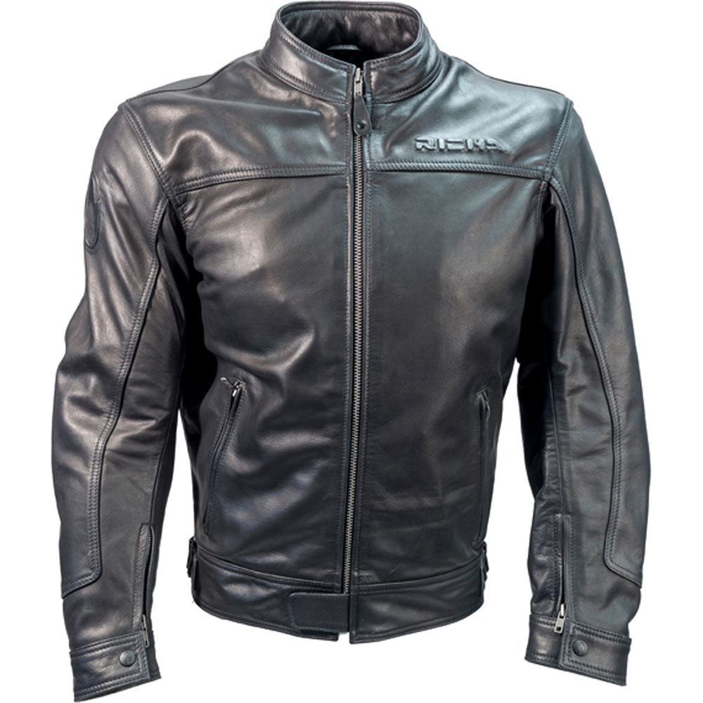 Richa Cafe Leather Jacket Black