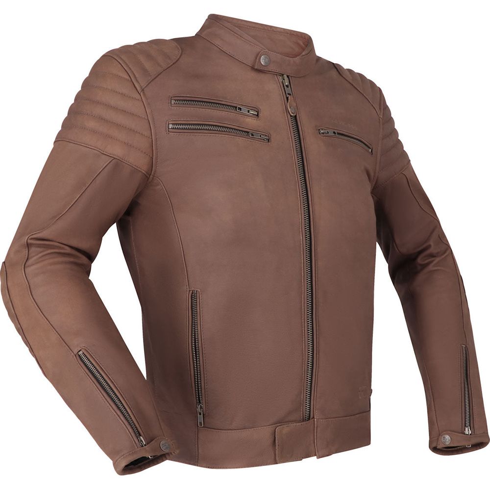 Richa Charleston Leather Jacket Brown - FREE UK Shipping, FREE 365 Day Returns | Moto Central