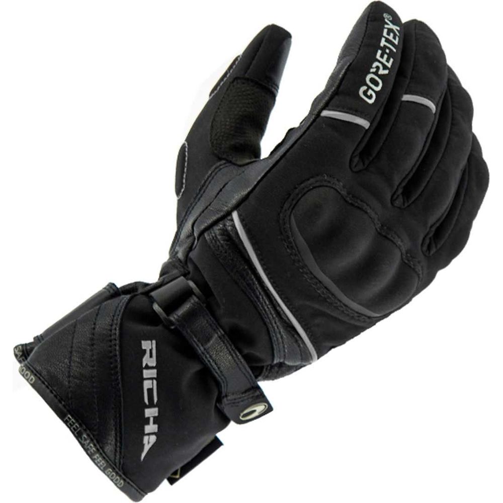 Richa Diana Ladies Gore-Tex Gloves Black - FREE UK Shipping, FREE 365 Day Returns | Moto Central