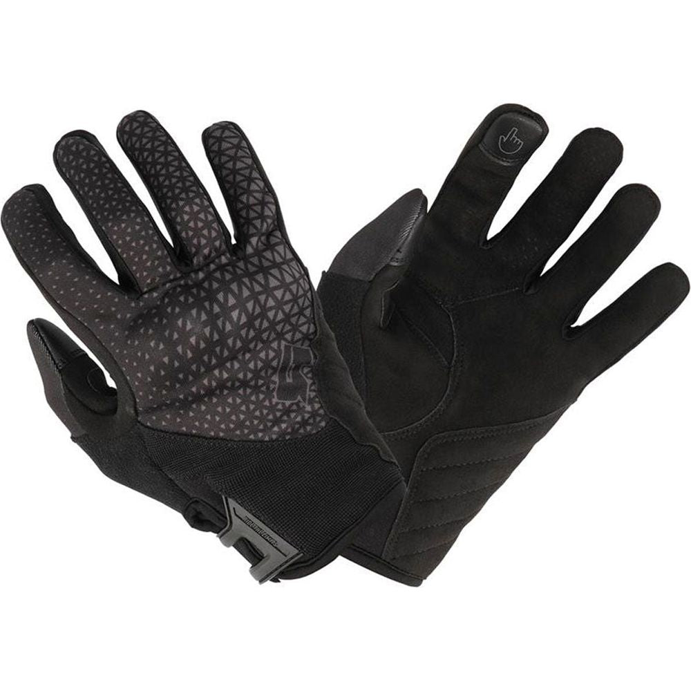 Richa Dora Textile Gloves Black / Dark Grey - FREE UK Shipping, FREE 365 Day Returns | Moto Central