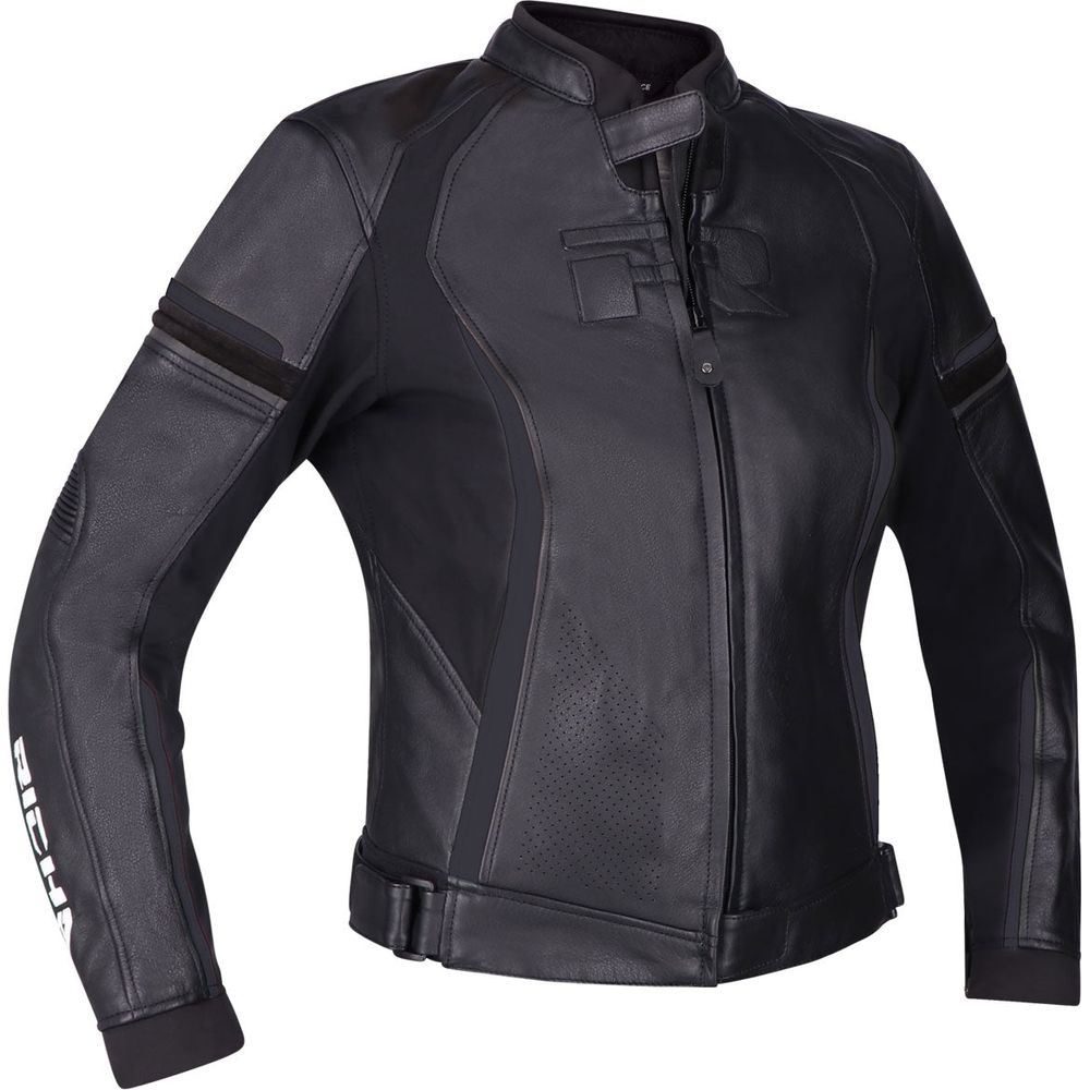 Richa Laura Ladies Leather Jacket Black - FREE UK Shipping, FREE 365 Day Returns | Moto Central