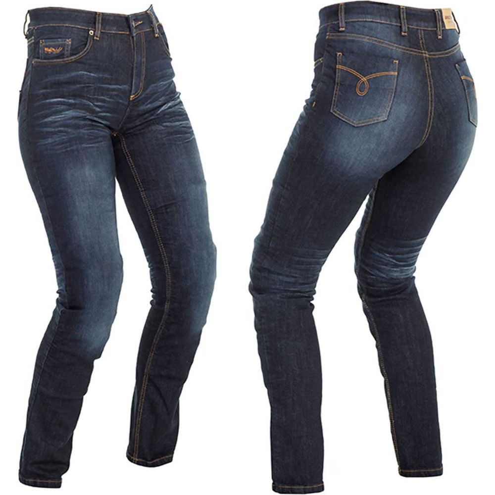 Richa Nora Ladies Slim Fit Riding Denim Jeans Navy Blue