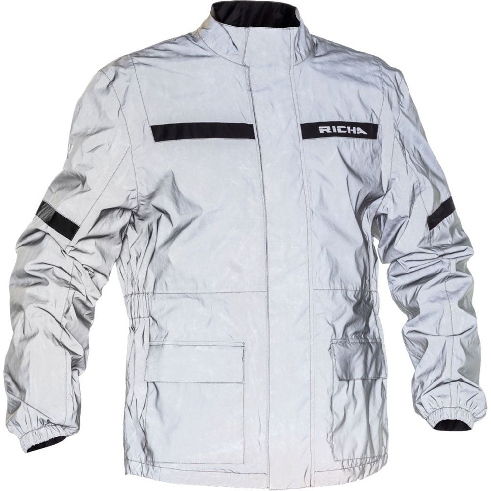 Richa Rain Flare Over Jacket Reflective White - FREE UK Shipping, FREE 365 Day Returns | Moto Central