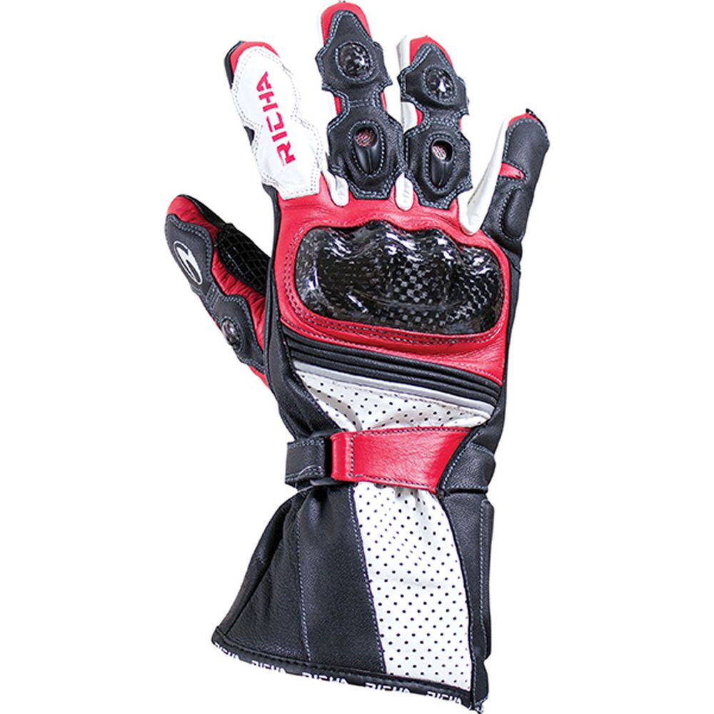 Richa Ravine Leather Gloves Black / Red