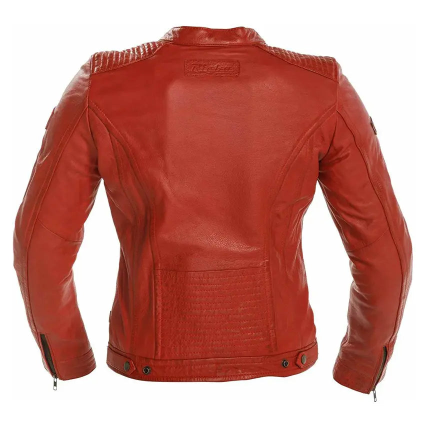 Richa Sturgis Ladies Leather Jacket Red - FREE UK Shipping, FREE 365 Day Returns | Moto Central