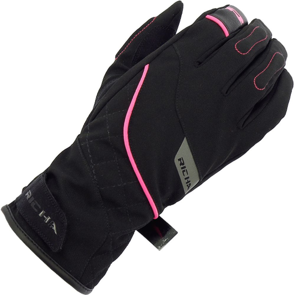 Richa Tina 2 Ladies Textile Gloves Black / Pink