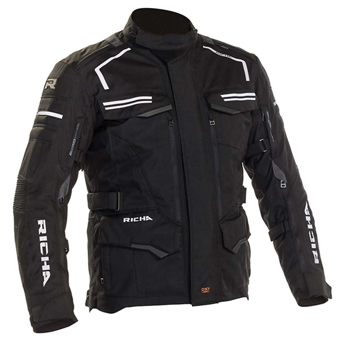 Richa Touareg 2 Textile Jacket Black - FREE UK Shipping, FREE 365 Day Returns | Moto Central