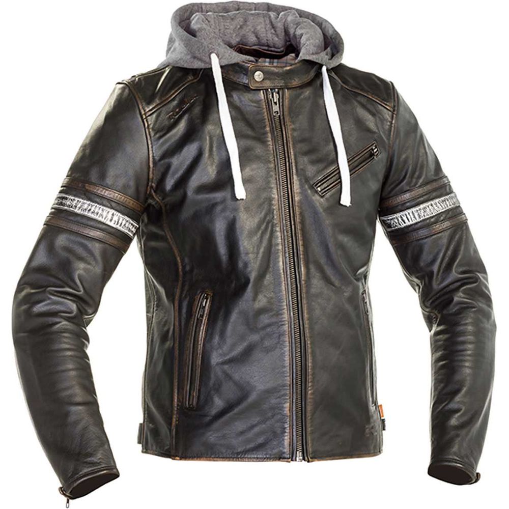 Richa Toulon 2 Hooded Leather Jacket Black