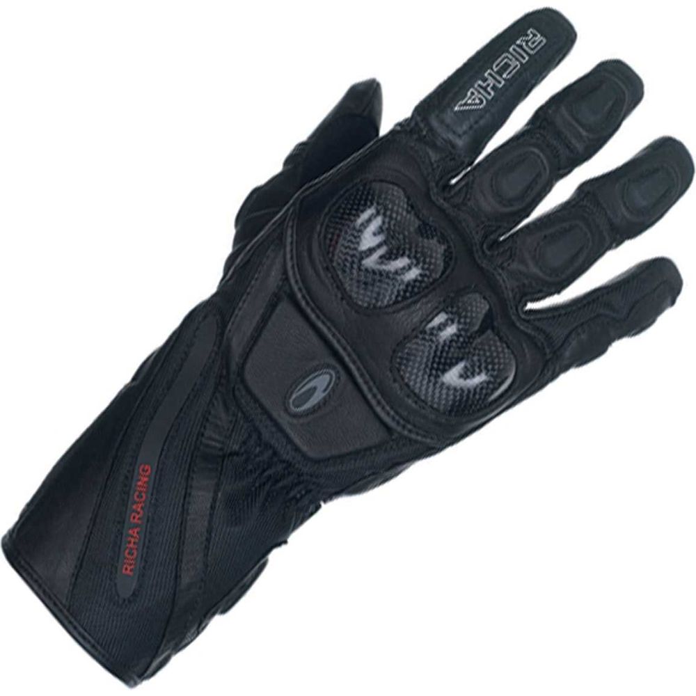 Richa Warrior Riding Leather Gloves Black