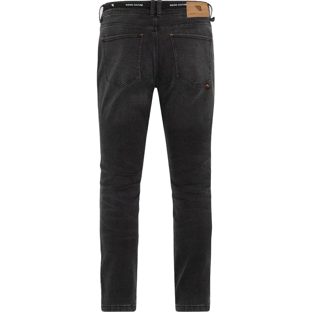 Riding Culture Tapered Slim Fit Denim Jeans Black  - FREE UK Shipping, FREE 365 Day Returns | Moto Central