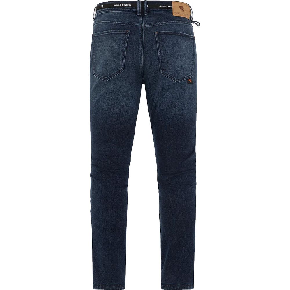 Riding Culture Tapered Slim Fit Denim Jeans Blue  - FREE UK Shipping, FREE 365 Day Returns | Moto Central