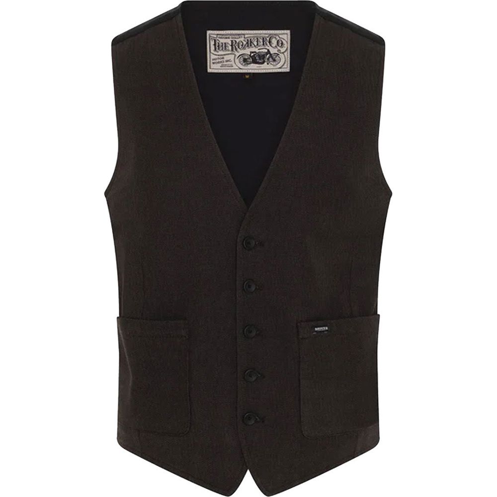 Rokker Tweed Vest Dark Grey