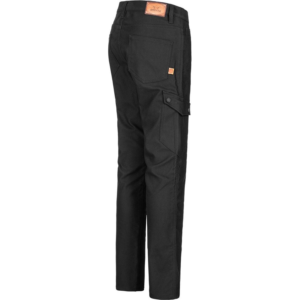 Rokker Black Jack Slim Fit Cargo Trouser Black