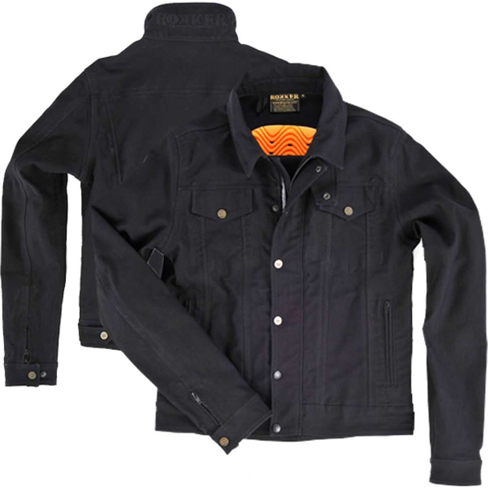 Rokker Riding Denim Jacket Black